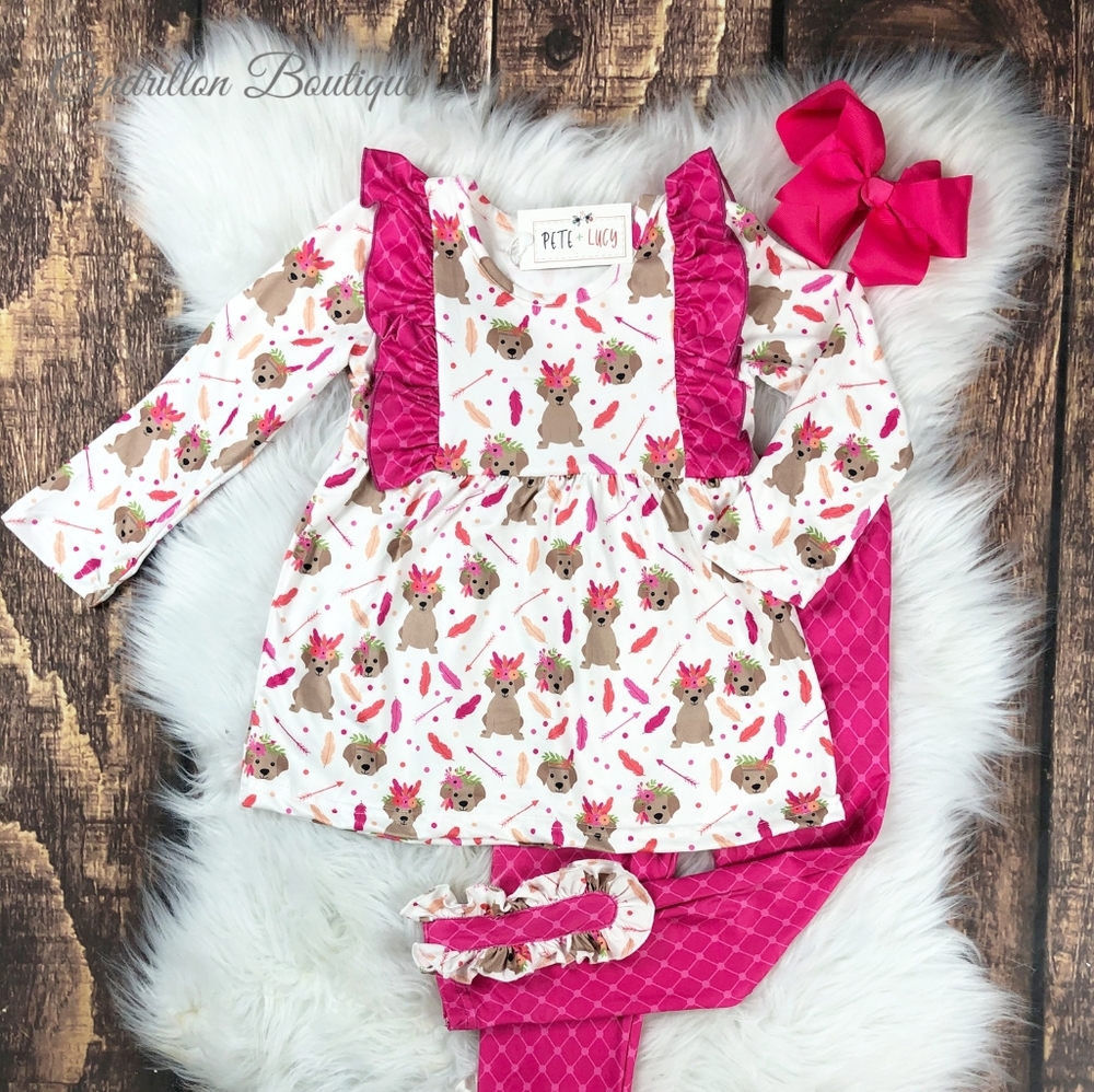 Pete +Lucy Puppy Pant Set